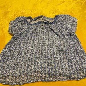 Blue and White Shirt